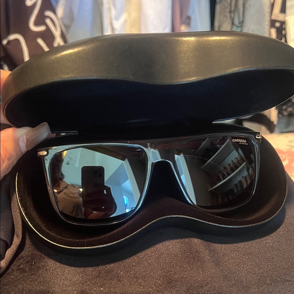 Carrera Black and Silver Glasses